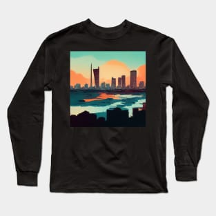 Karachi | Comics style Long Sleeve T-Shirt